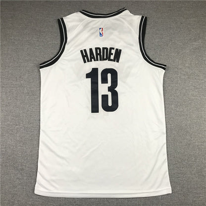 Men's Brooklyn Nets James Harden White 2020/21 Fast Break Replica Jerseys