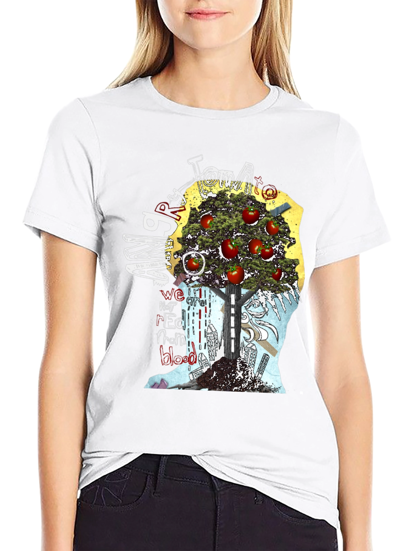 Tomato Man Graphic T-Shirt - Unique Art Tee