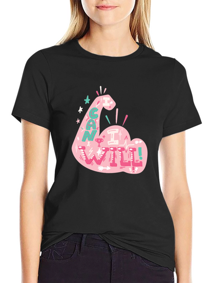 I Can I Will T-Shirt - Motivational Graphic Tee