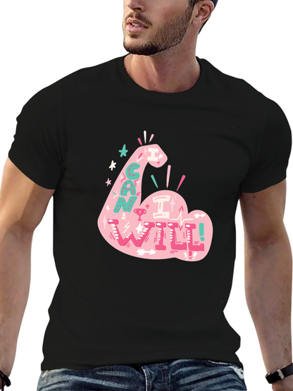 I Can I Will T-Shirt - Motivational Graphic Tee