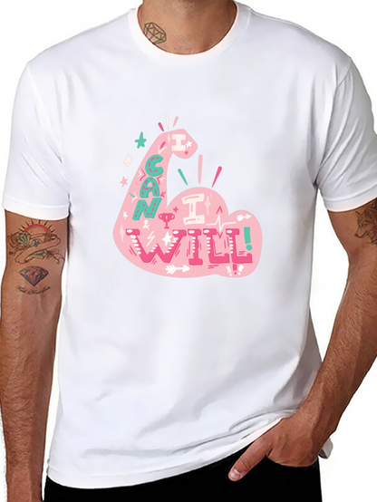 I Can I Will T-Shirt - Motivational Graphic Tee