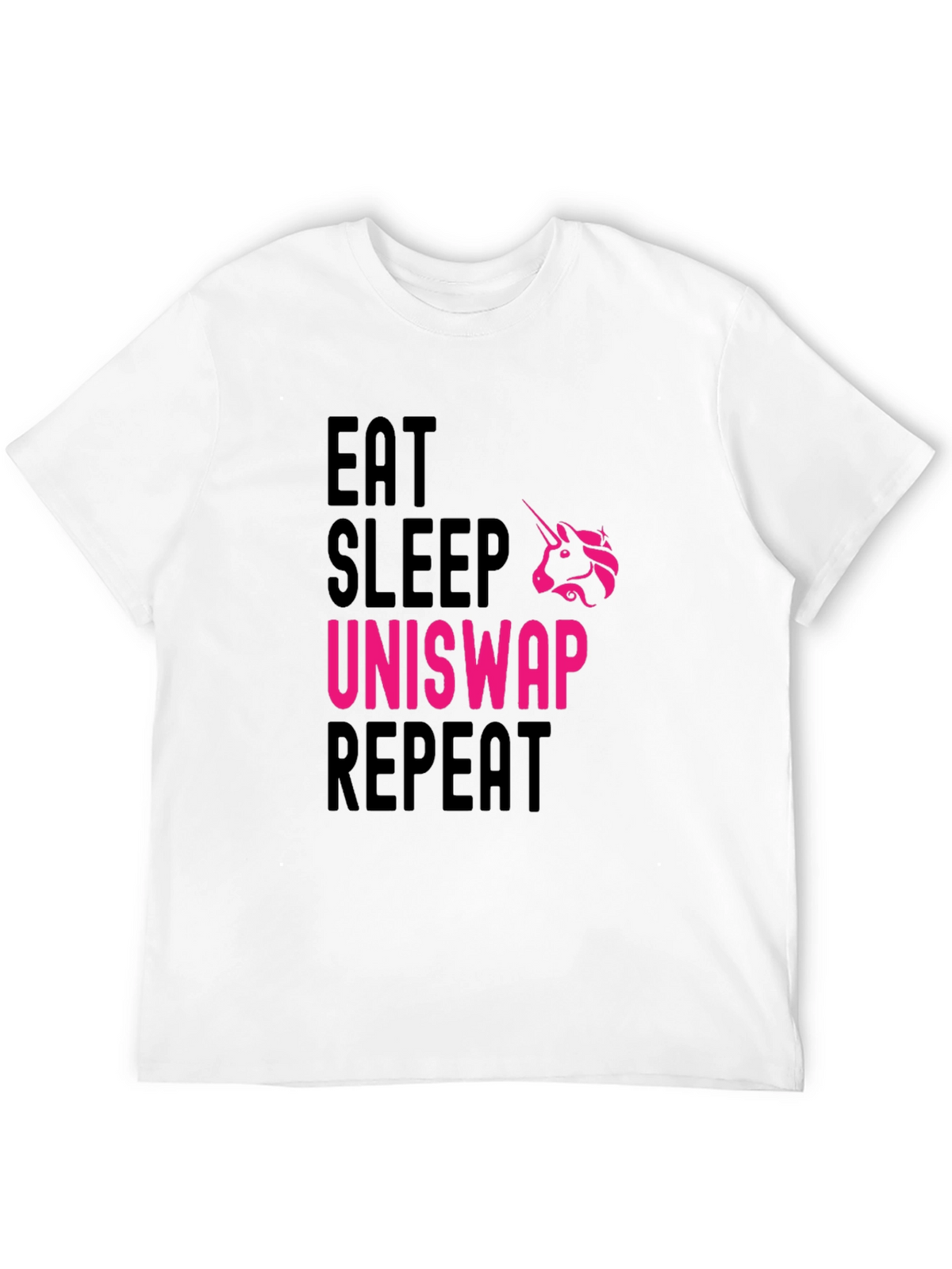 Eat Sleep Uniswap Repeat Black T-Shirt