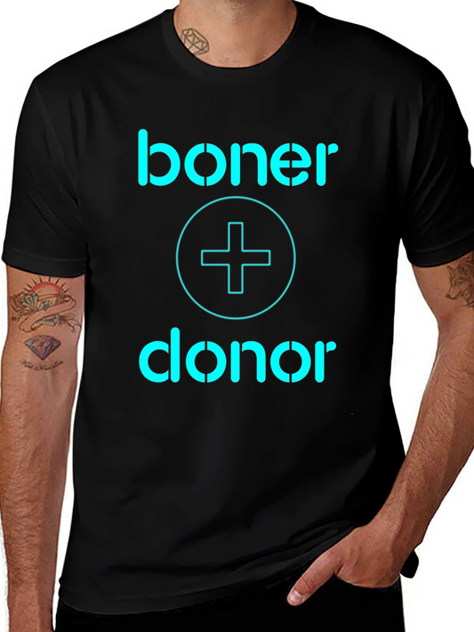 Boner Donor Graphic T-Shirt - Funny Medical Humor Tee