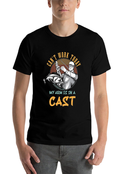 Funny Fishing T-Shirt: Cant Work Today