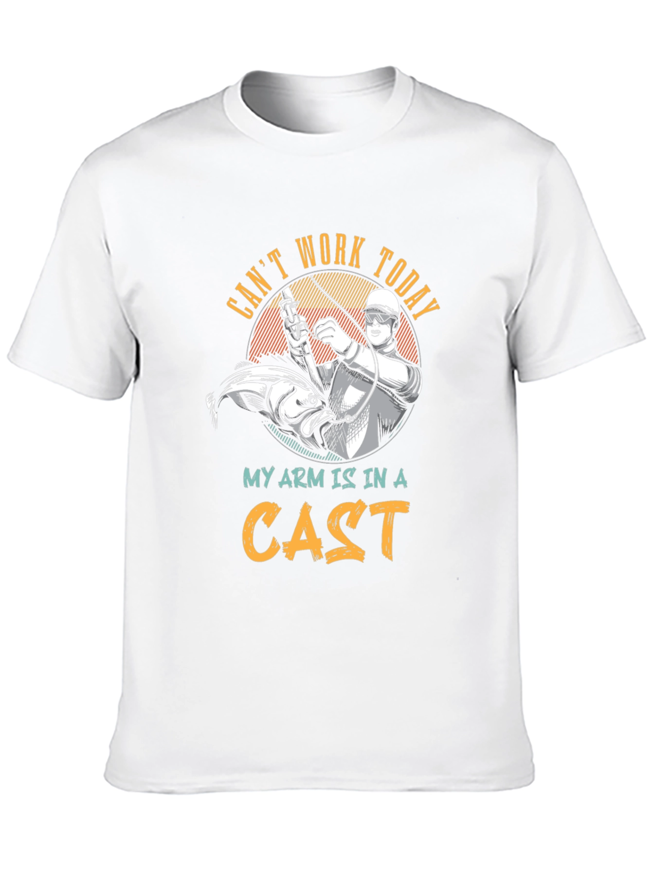 Funny Fishing T-Shirt: Cant Work Today