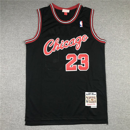 Men's Chicago Bulls Michael Jordan #23 Black 1997-98 Authentic Player Jerseys