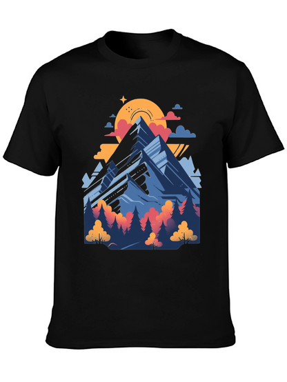 Mountain Graphic Tee - Nature Adventure Shirt
