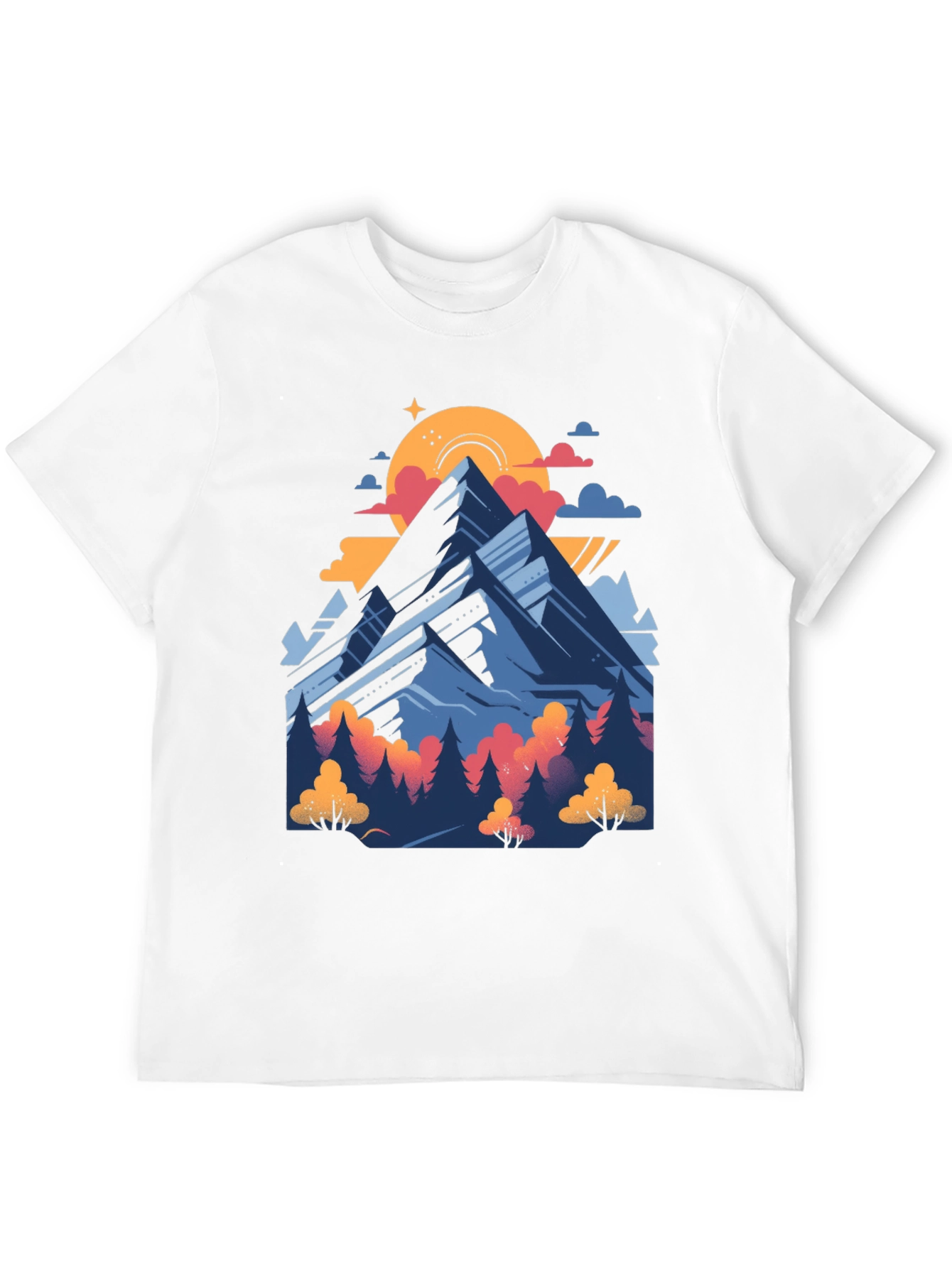 Mountain Graphic Tee - Nature Adventure Shirt