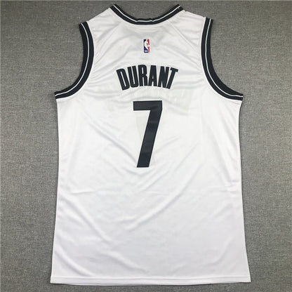 Men's Brooklyn Nets Kevin Durant White 2019 Fast Break Player Movement Jerseys