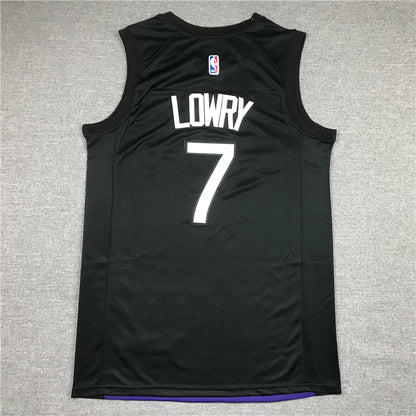 Men's Toronto Raptors Kyle Lowry Black/Purple 2020/21 Swingman Player Jerseys