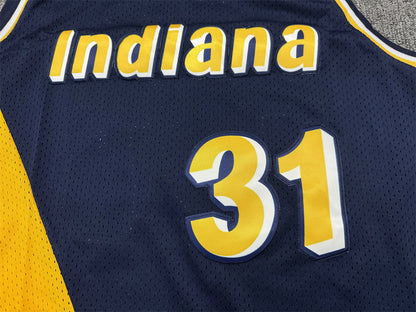 Men's Indiana Pacers Reggie Miller #31 Navy Replica Jerseys