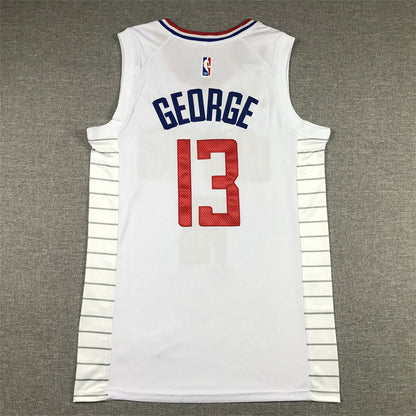 Men's LA Clippers Paul George #13 White 2022/23 Swingman Jerseys