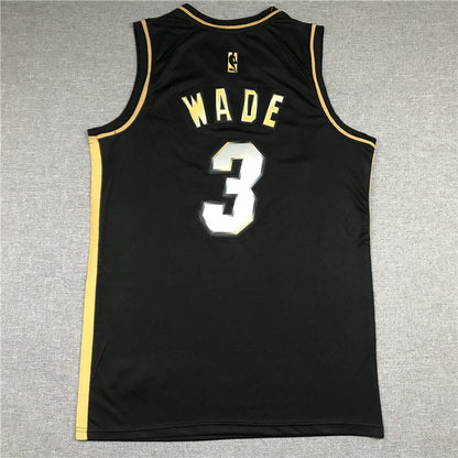 Men's Miami Heat Dwyane Wade #3 NBA Black Swingman Jerseys