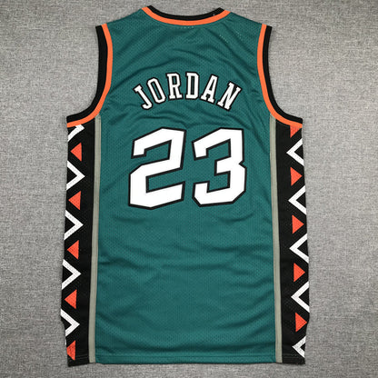 Men's 96 All Star Chicago Bulls Michael Jordan Green Hardwood Classics Swingman Jerseys