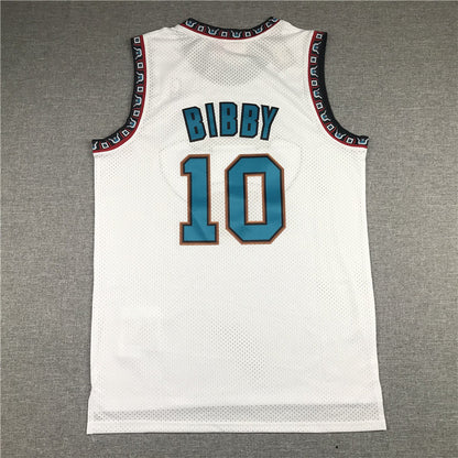 Men's Memphis Grizzlies Mike Bibby #10 White Classics Swingman Jerseys