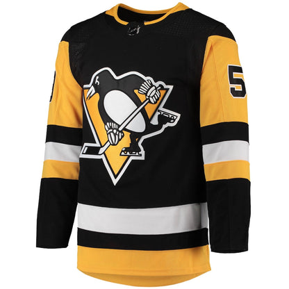 Men's Pittsburgh Penguins Jake Guentzel adidas Black Home Primegreen Authentic Player Jersey