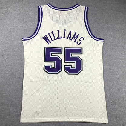 Men's Sacramento Kings Jason Williams #55 Cream Hardwood Classics Swingman Jerseys