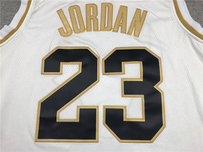 Men's Chicago Bulls Michael Jordan #23 White Classics Swingman Player Jerseys