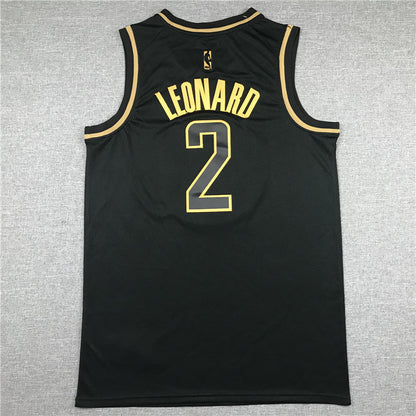 Men's LA Clippers Kawhi Leonard #2 NBA Black Player Jerseys