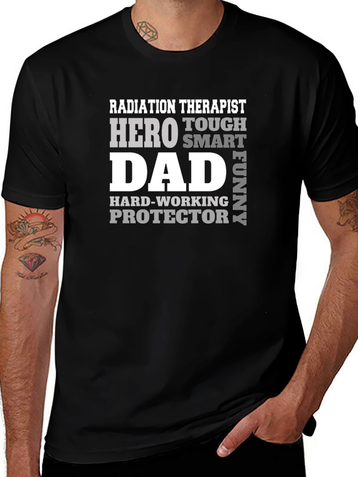 Radiation Therapist Dad T-Shirt - Hero Tough Funny