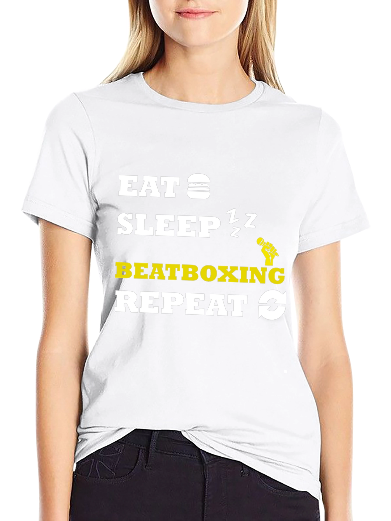 Eat Sleep Beatboxing Repeat Graphic Tee