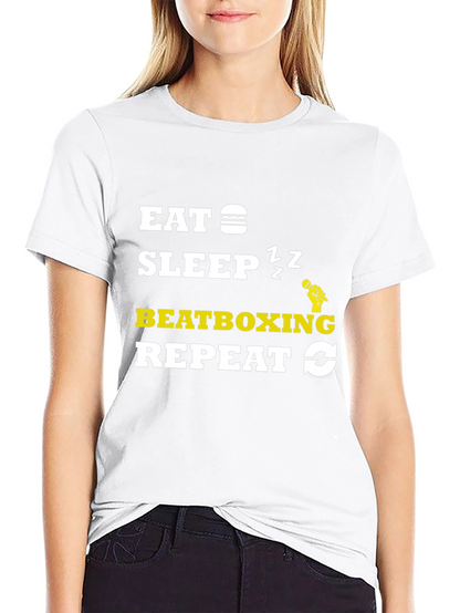 Eat Sleep Beatboxing Repeat Graphic Tee