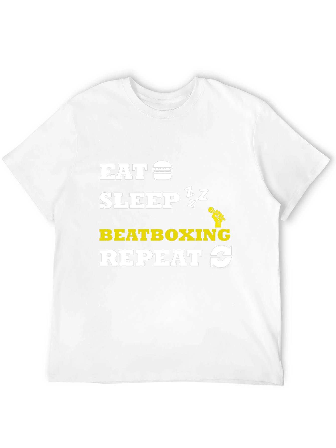 Eat Sleep Beatboxing Repeat Graphic Tee