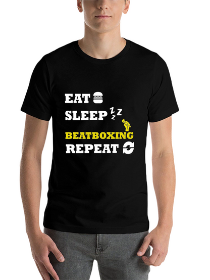 Eat Sleep Beatboxing Repeat Graphic Tee