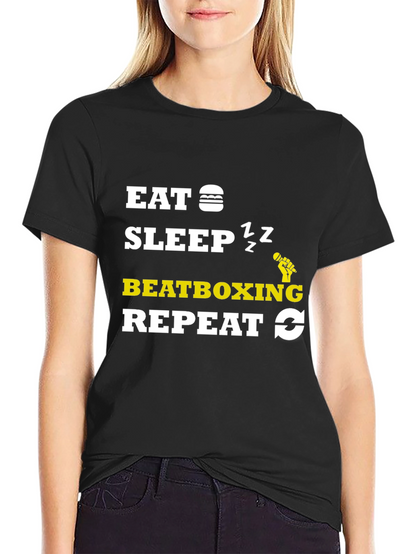 Eat Sleep Beatboxing Repeat Graphic Tee