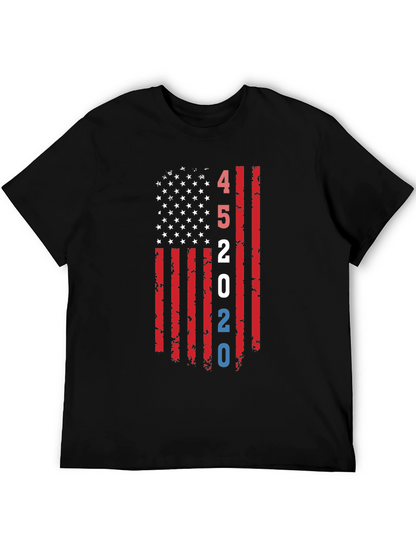 45 2020 American Flag Graphic T-Shirt