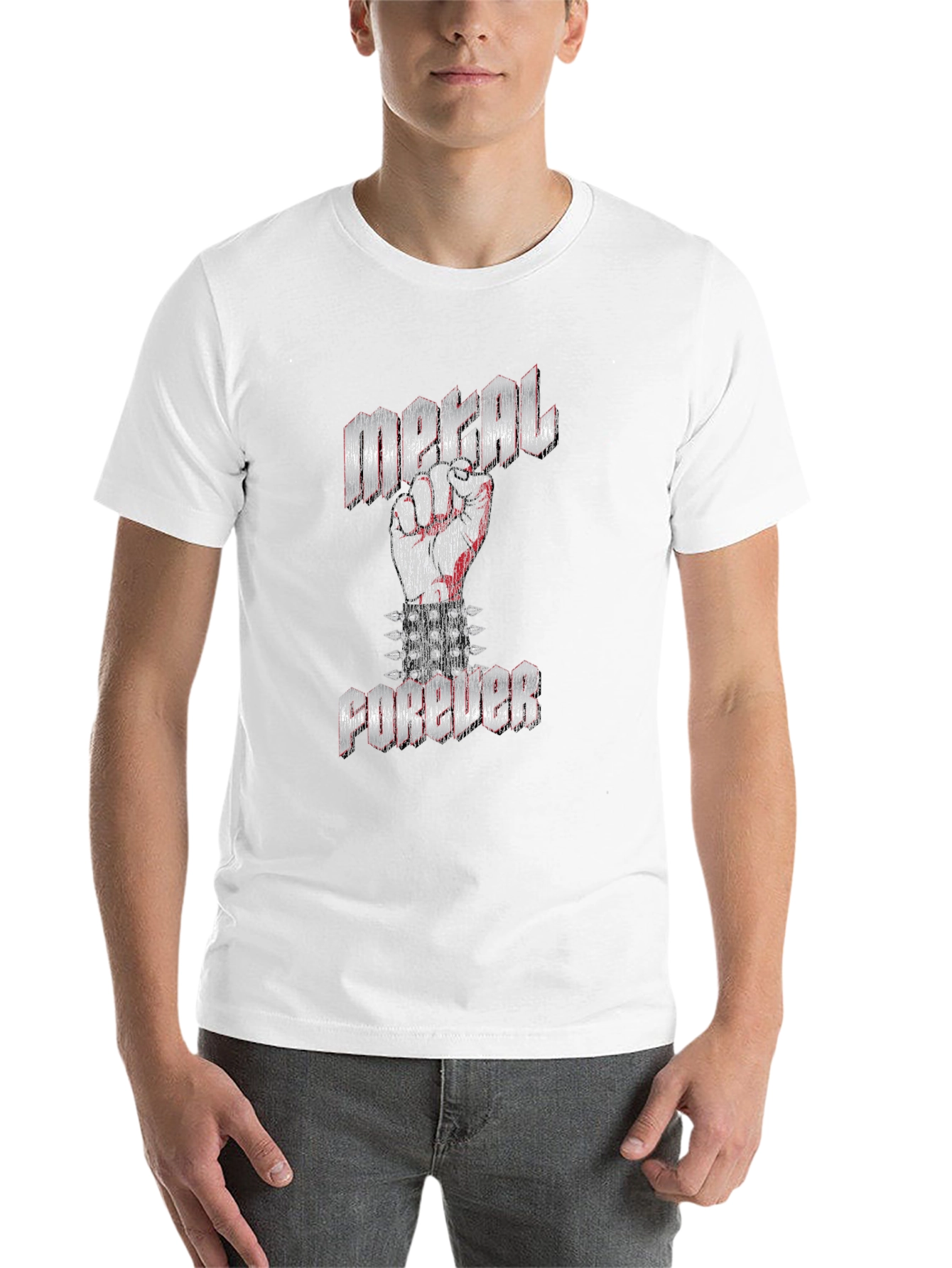 Metal Forever Black Graphic T-Shirt
