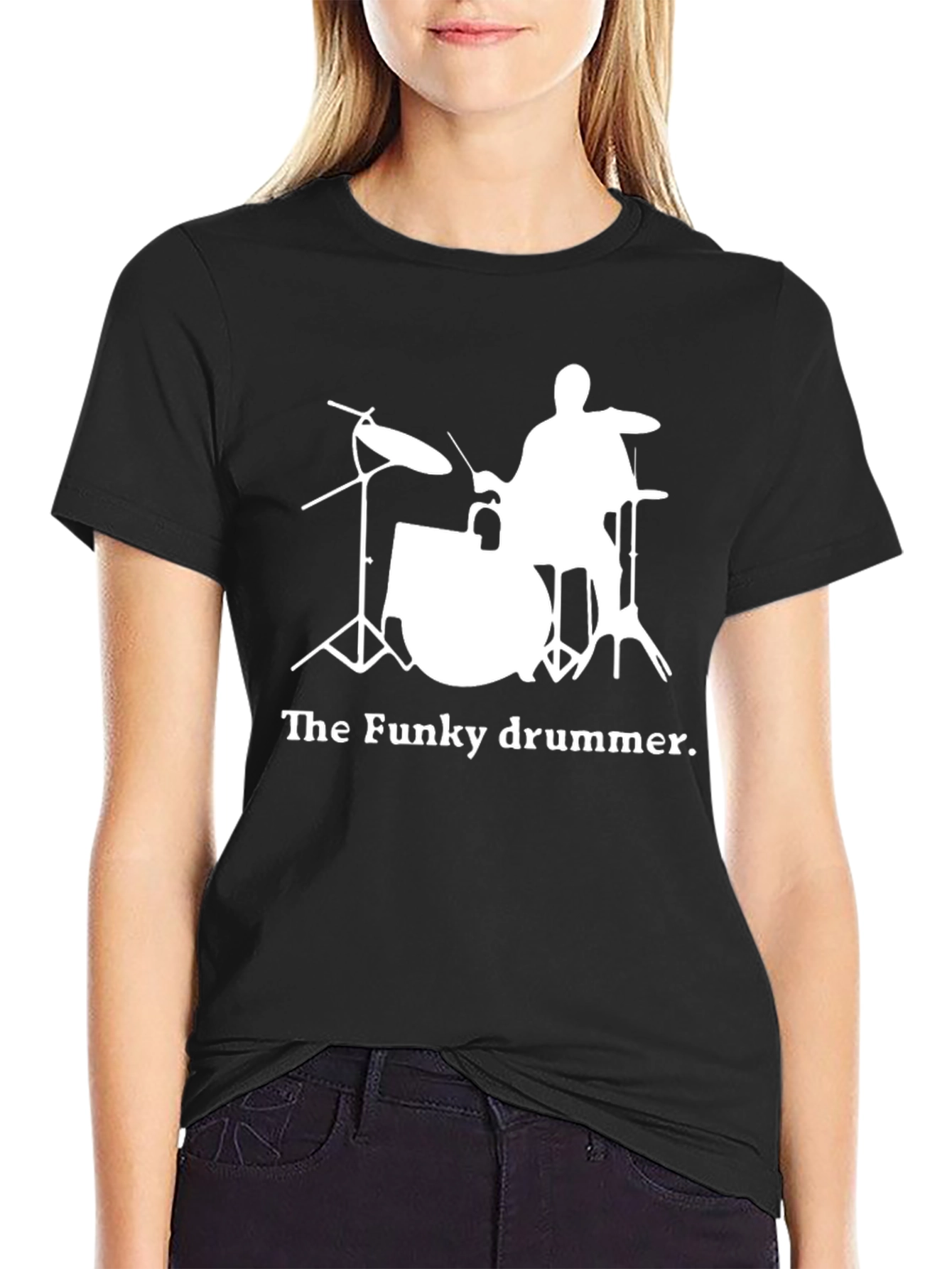 The Funky Drummer Black T-Shirt
