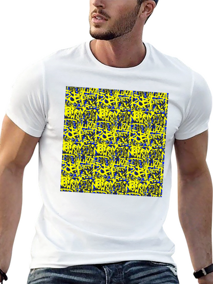 Bold Graffiti Graphic Black T-Shirt for Men