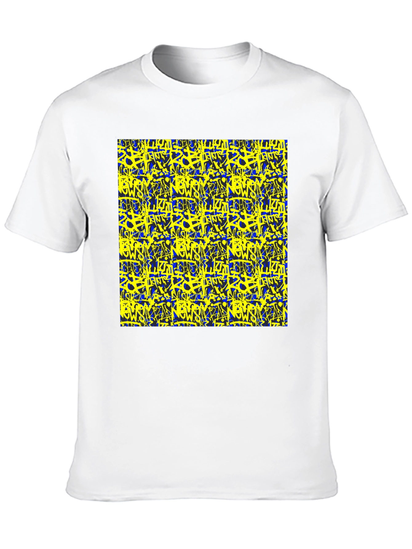 Bold Graffiti Graphic Black T-Shirt for Men