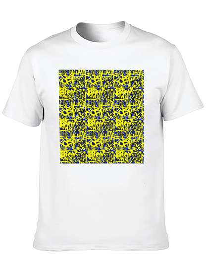 Bold Graffiti Graphic Black T-Shirt for Men