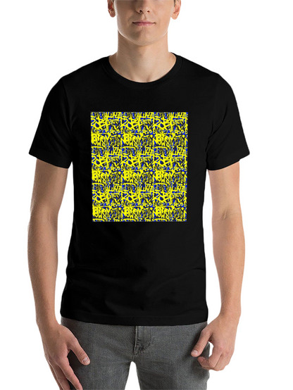 Bold Graffiti Graphic Black T-Shirt for Men