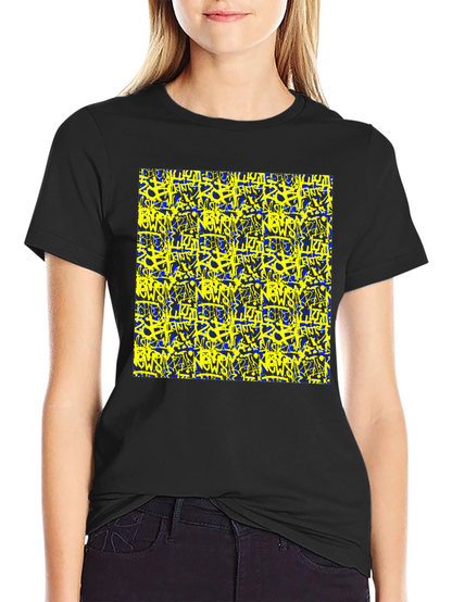 Bold Graffiti Graphic Black T-Shirt for Men