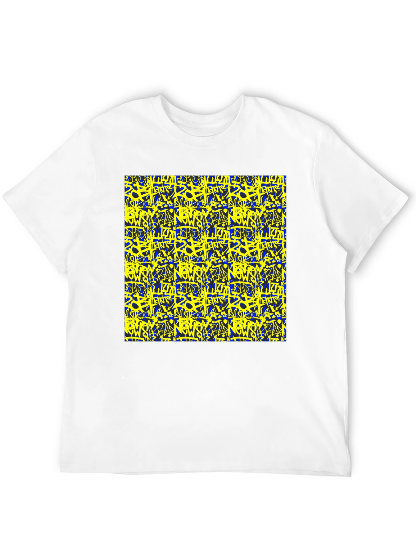 Bold Graffiti Graphic Black T-Shirt for Men