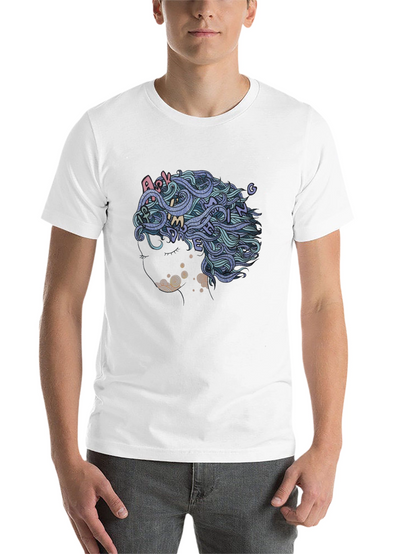 Abstract Hair Tee - Ask Me Anything