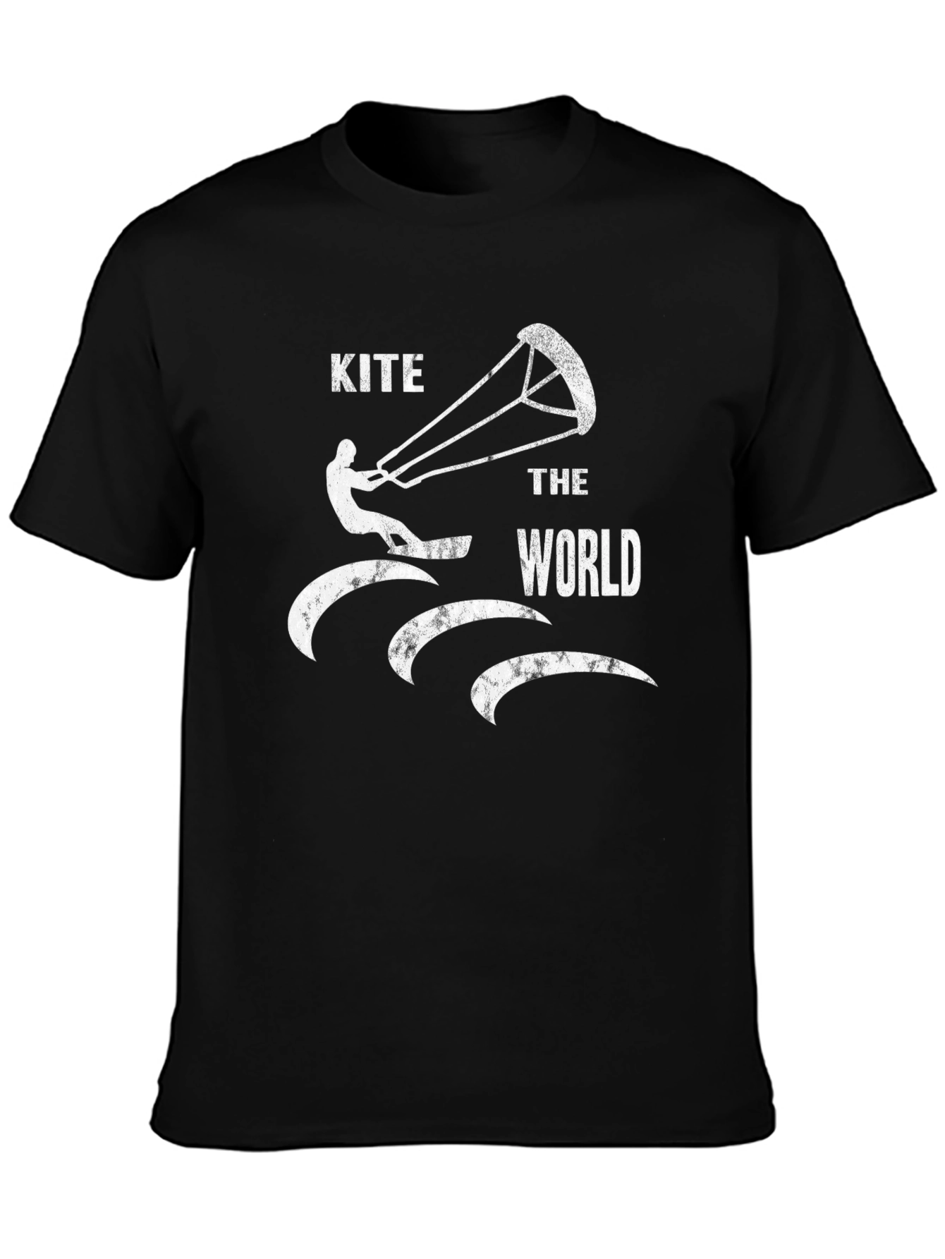 Kite the World T-Shirt - Black Graphic Tee