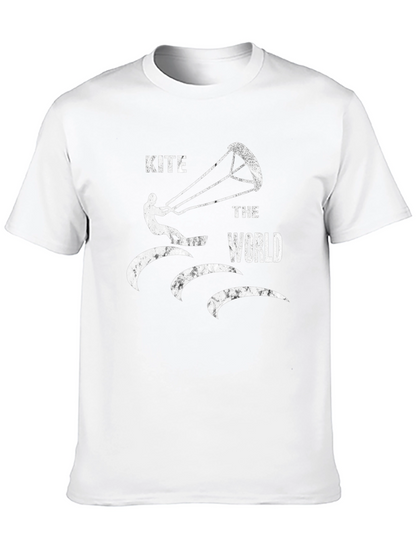 Kite the World T-Shirt - Black Graphic Tee