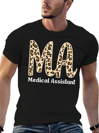 Medical Assistant Leopard Print T-Shirt