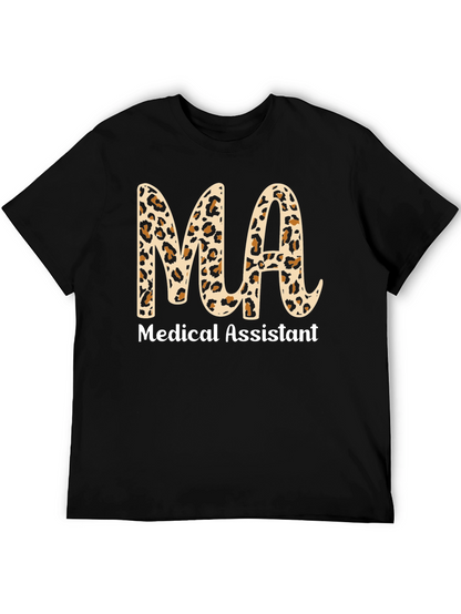 Medical Assistant Leopard Print T-Shirt