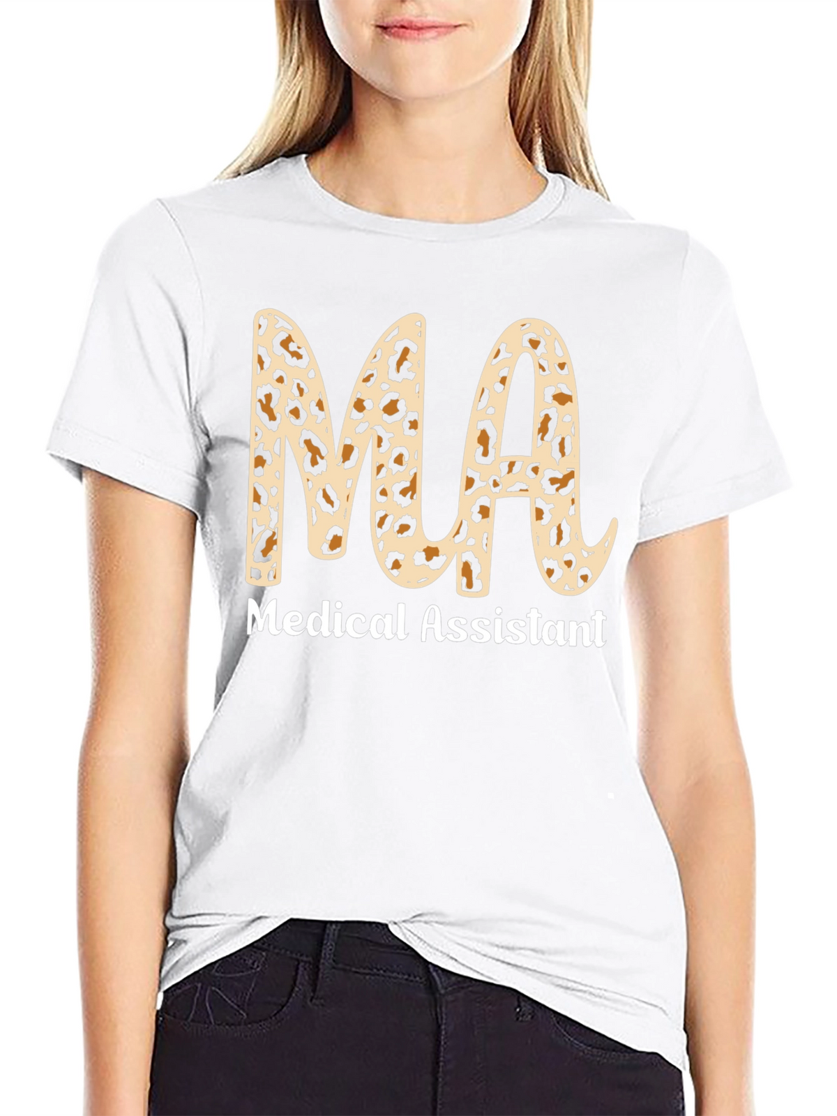 Medical Assistant Leopard Print T-Shirt