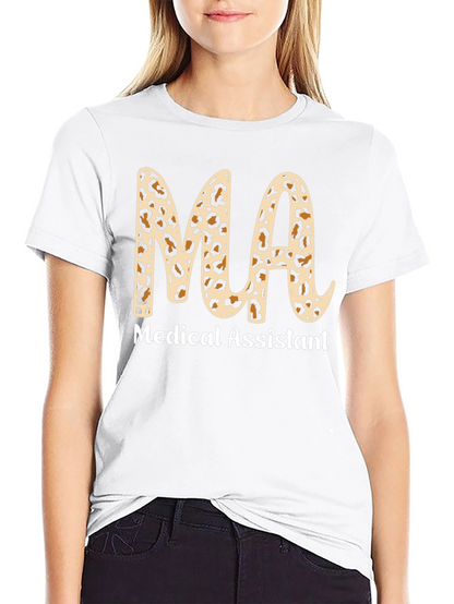 Medical Assistant Leopard Print T-Shirt