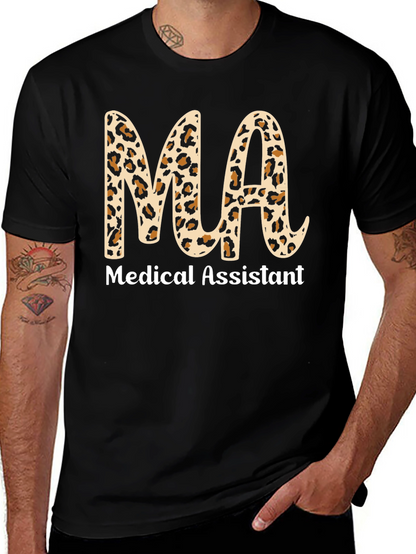 Medical Assistant Leopard Print T-Shirt