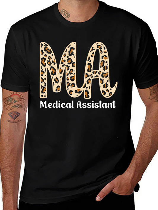 Medical Assistant Leopard Print T-Shirt
