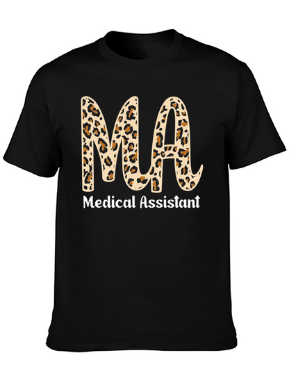 Medical Assistant Leopard Print T-Shirt
