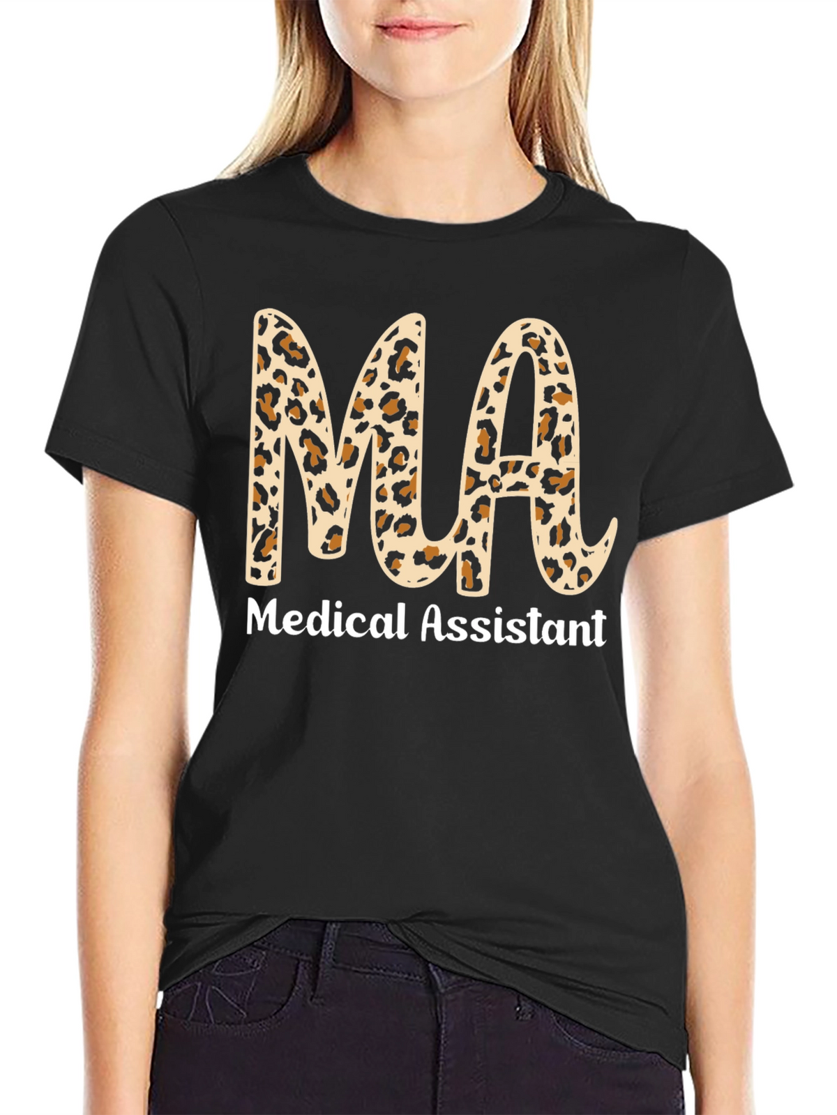 Medical Assistant Leopard Print T-Shirt
