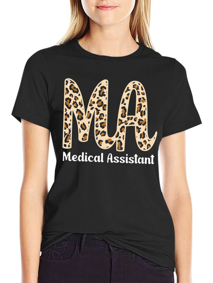 Medical Assistant Leopard Print T-Shirt